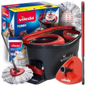   WIADRO MOP DRĄŻEK OBROTOWY VILEDA TURBO 3W1 MIKROFIBRA ROTACYJNY
