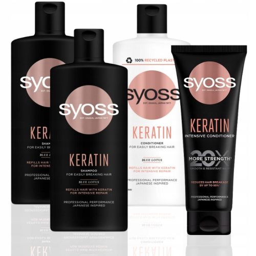 Syoss Keratin Regenerirajući Set za Kosu 4 kom.