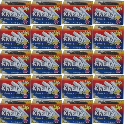  MAR-BOR Kreda za školsku ploču 50 kom.
