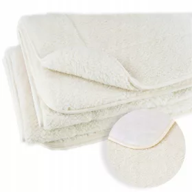   Luksuzna Dvoslojna Prekrivačica od Australijske Merino Ovčje Vune ECRU 160x200