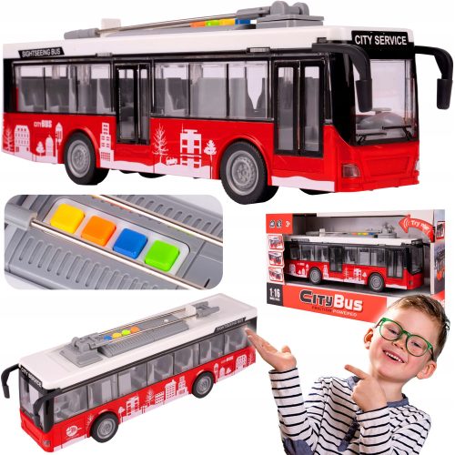 INTERAKTIVNI AUTOBUS SA ZVUKOM I SVJETLOM 1:16 OTVARANJE VRATA