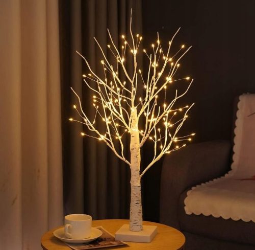 Svijetleća LED breza za Božić, 60 cm, toplo bijele lampice