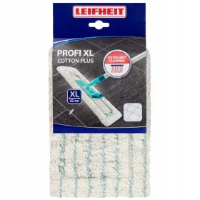   Leifheit Profi Cotton Plus 42 cm | Nakladka za brisanje | Visoko kvalitetna nakladka za mopove Leifheit Profi serije. Izrađena od supro i pamuka, ova nakladka je izuzetno upijajuća zahvaljujući visoko