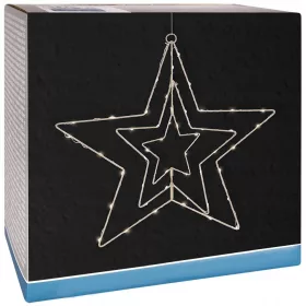  Zvijezda 50 LED božićni ukras 60cm Srebrna br