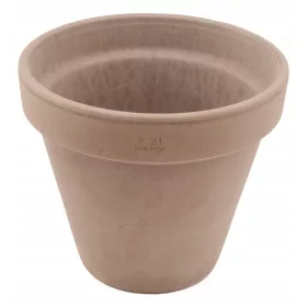    Degrea teglica za cvijeće 21,3 cm x 21,3 x 19 cm promjer 21 cm keramika nijanse smeđe i bež, nijanse sive i srebrne, terakota