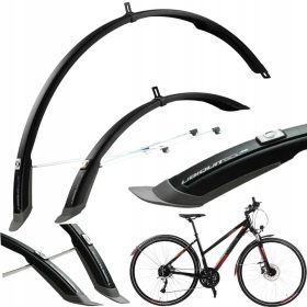 Biciklistički blatobran Simpla Ubiquit 50, crno-crni