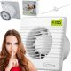 airRoxy kupaonski ventilator FAN FLAP 100 SENZOR VLAGE 100 mm