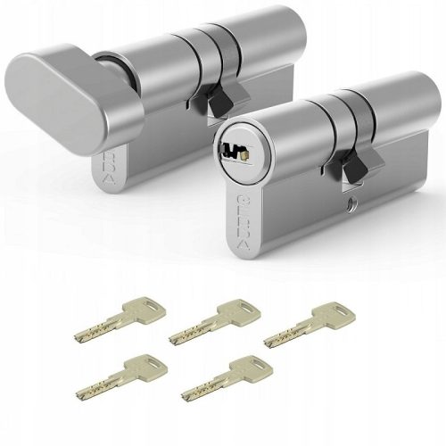 SET OD 2 UMETKA ZA VRATA S KVAKOM GERDA EVO SATIN NIKL 35/50 + G35/50