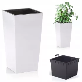    Prosperplast saksija 32,5 cm x 32,5 x 61 cm promjer 35 cm plastična bijela
