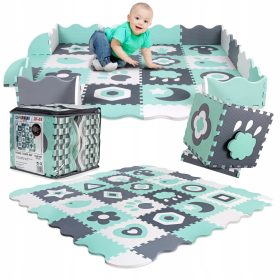    EDUKATIVNA slagalica MAT XXL 151x151cm ogradica debela SKLOPIVI elementi