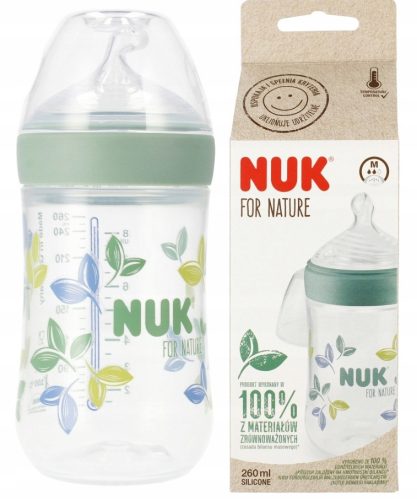 Nuk Nature Sense boca za bebe 6-18m 260ml bijela + M smocak