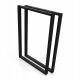  Noge za stol, kvadratni okvir – 2 kom. 72x50 LIGHT Crn