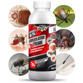    Tekućina protiv žohara, krpelja, komaraca, moljaca, mrava, muha, osa, pauka, buha, stjenica, srebrnih ribica No-Pest 1000 ml