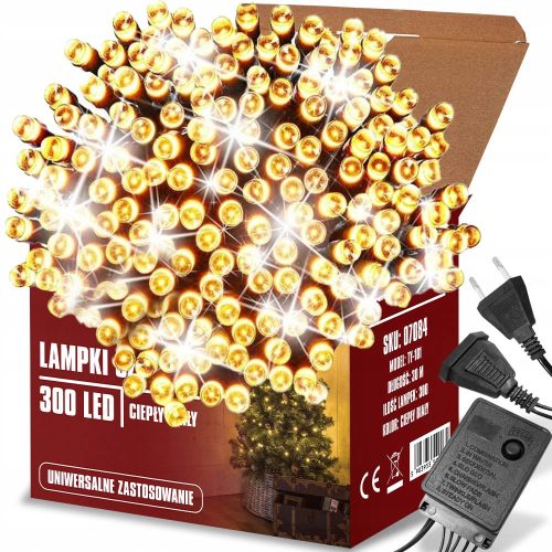 Božićne lampice za unutarnju jelku 30 m s 201 - 300 LED lampica