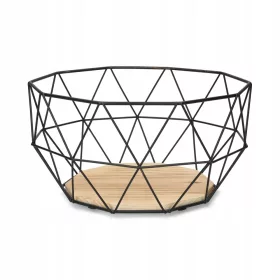 LOFT CRNA Okrugla Košara M 27 cm