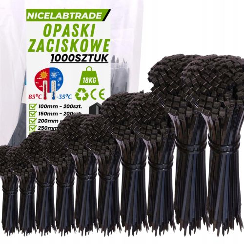 NiceLabTradeOfficial kabelska vezica 3,6 mm x 300 mm 1000 kom.