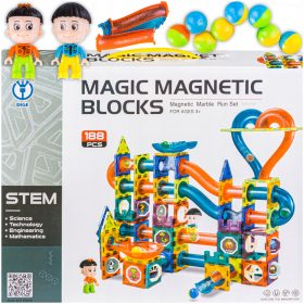    DK Magnetic Blocks Magnetic Blocks Ball Track 188 Elements Ball Track 188 kom.
