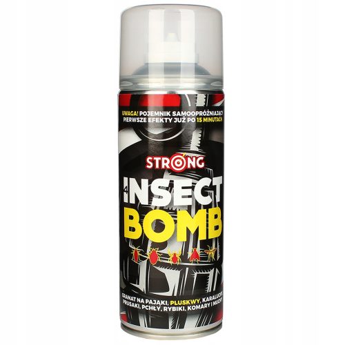 Sredstvo protiv insekata - Dimna bomba protiv žohara, komaraca, moljaca, mrava, muha, osa, paukova, buha, stjenica, srebrnih ribica Strong 0,4 kg 400 ml