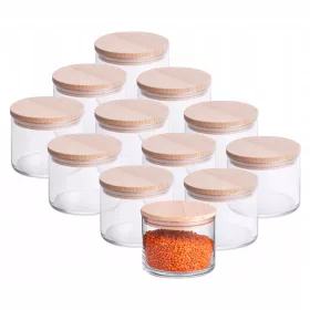Staklena posuda za začine, so, kafu 400ml x 12