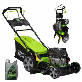   Benzinska, dizel kosilica - Green Tiger benzinska kosilica s košarom, zapremine 149 cm³. košara 62 l, širina reza 46 cm