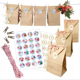    DIY BOŽIĆNI ADVENTSKI KALENDAR EKO EKOLOŠKI URADI SAM XXL SET