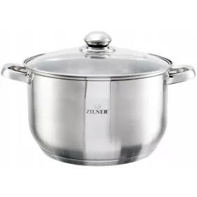  Srebrni lonac s poklopcem za indukcijsku ploču Zilner Premium 20L 36cm