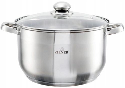Srebrni lonac s poklopcem za indukcijsku ploču Zilner Premium 20L 36cm