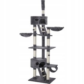 Stropni stup za grebanje za mačke Hansi 243-260 cm siva