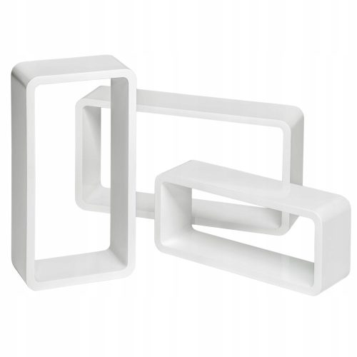 TecTake MDF polica 24 x 10 cm bijela