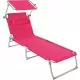 Ležaljka sa suncobranom Chloé Pink