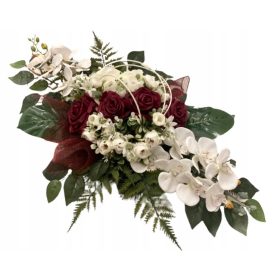 Grobnik cvjetni aranžman, buket za groblje, svijetle boje