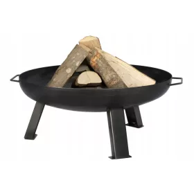  Fire Pit Garden Steel Fire Bowl Raw Steel Welded Hoy 75 cm