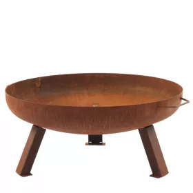    Garden Fire Pit Čelična zdjela za vatru Raw Steel Screwed Hoy 58 cm