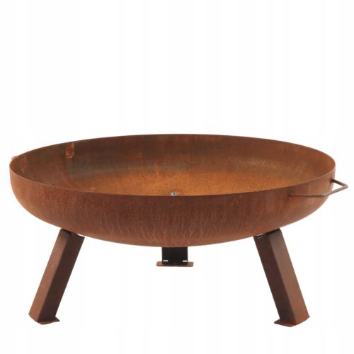  Garden Fire Pit Čelična zdjela za vatru Raw Steel Screwed Hoy 58 cm