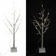  SVJETLEĆE DRVO 48 LED LAMPICA 120 cm DEKORACIJA ZA DALJINSKI UPRAVLJAČ BIJELA BREZA