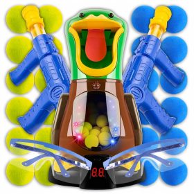   Gladna Patka - Set za gađanje - 2 Puške - 30 Loptica - Djeca - Mete