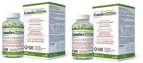 Kapsule Katelin MAG B6 - Podržava zdravlje srca i umora, 100 kapsula, 2 pakiranja