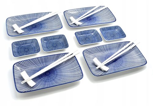 Komplet za pripremu sushija za 4 osobe Tokusa Blue