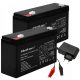  2x AGM BATERIJA 6V 12Ah HQ AUTO PUNJAČ