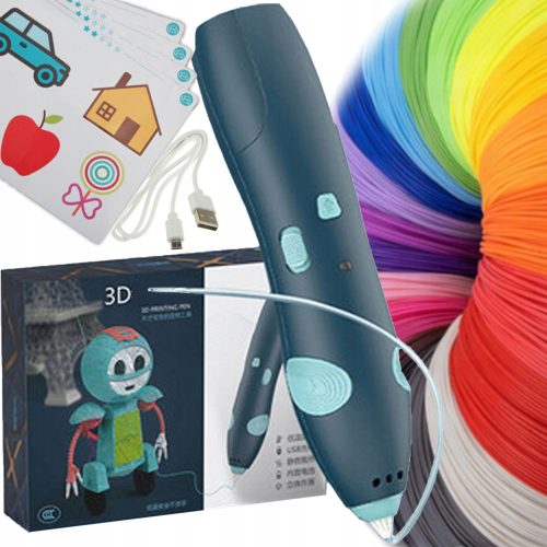 NiceKids 3D olovka za printanje 3D modela + uzorci plavih boja