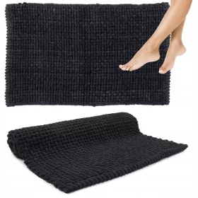 Kupaonska prostirka Deluxe Comfort 40x60 cm crna
