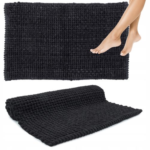 Kupaonska prostirka Deluxe Comfort 40x60 cm crna