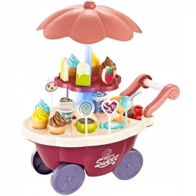    Slastičarna Slastičarnica Kolica na kotačima Sound Ice Cream Set + pribor
