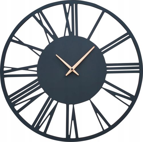 Crni zidni sat 60cm