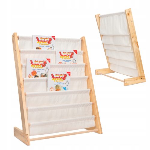 Regal za dječje knjige s postoljem 79cm bež