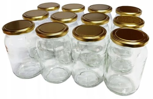 Staklenka 900 ml Med, Džem, Konzerva + Zlatni Čepovi, 40 Kom.