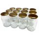 Staklenka 900 ml Med, Džem, Konzerva + Zlatni Čepovi, 40 Kom.