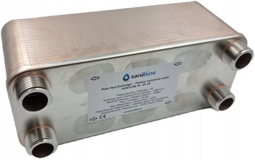 SANITLINE 40-PLOČASTI IZMJENJIVAČ TOPLINE 85kW 4 x 1"