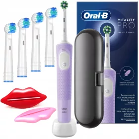    Oral-B Vitality Pro električna četkica za zube D103 kutija ljubičasta set