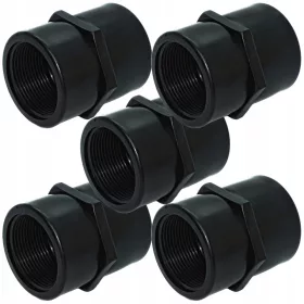  Set 5x PP spojnica 1 1/2" x 1 1/2" (3/2" x 3/2") GW-GW PN10 konektor
